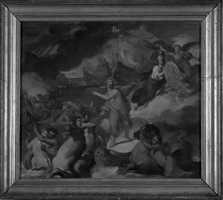 Nettuno agita il mare col tridente - Pinacoteca Civica, Gipsoteca Uno Gera, Ripatransone, Ascoli Piceno